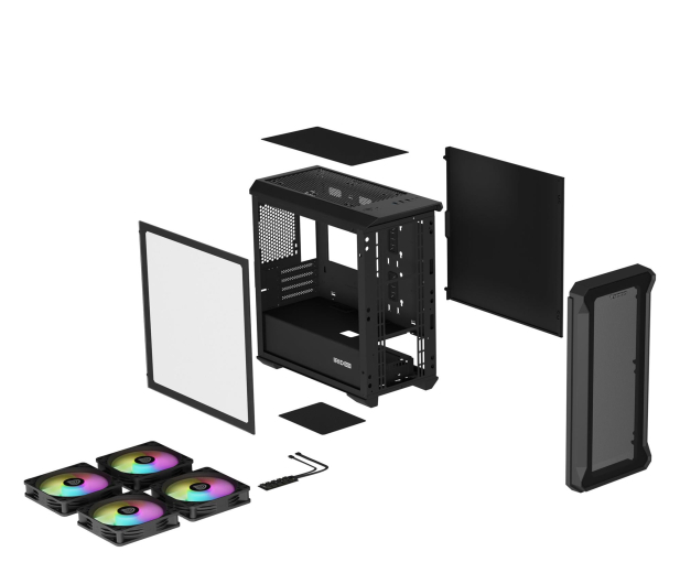 NATEC Obudowa Genesis Irid 503 Micro tower, z oknem ARGB USB 3.0 NPC-1559 - 633844 - zdjęcie 9